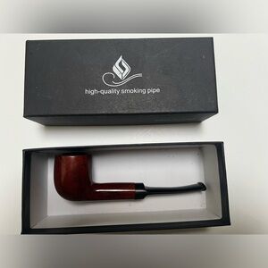 High-Quality Smoking Pipe with Box Made in Italy